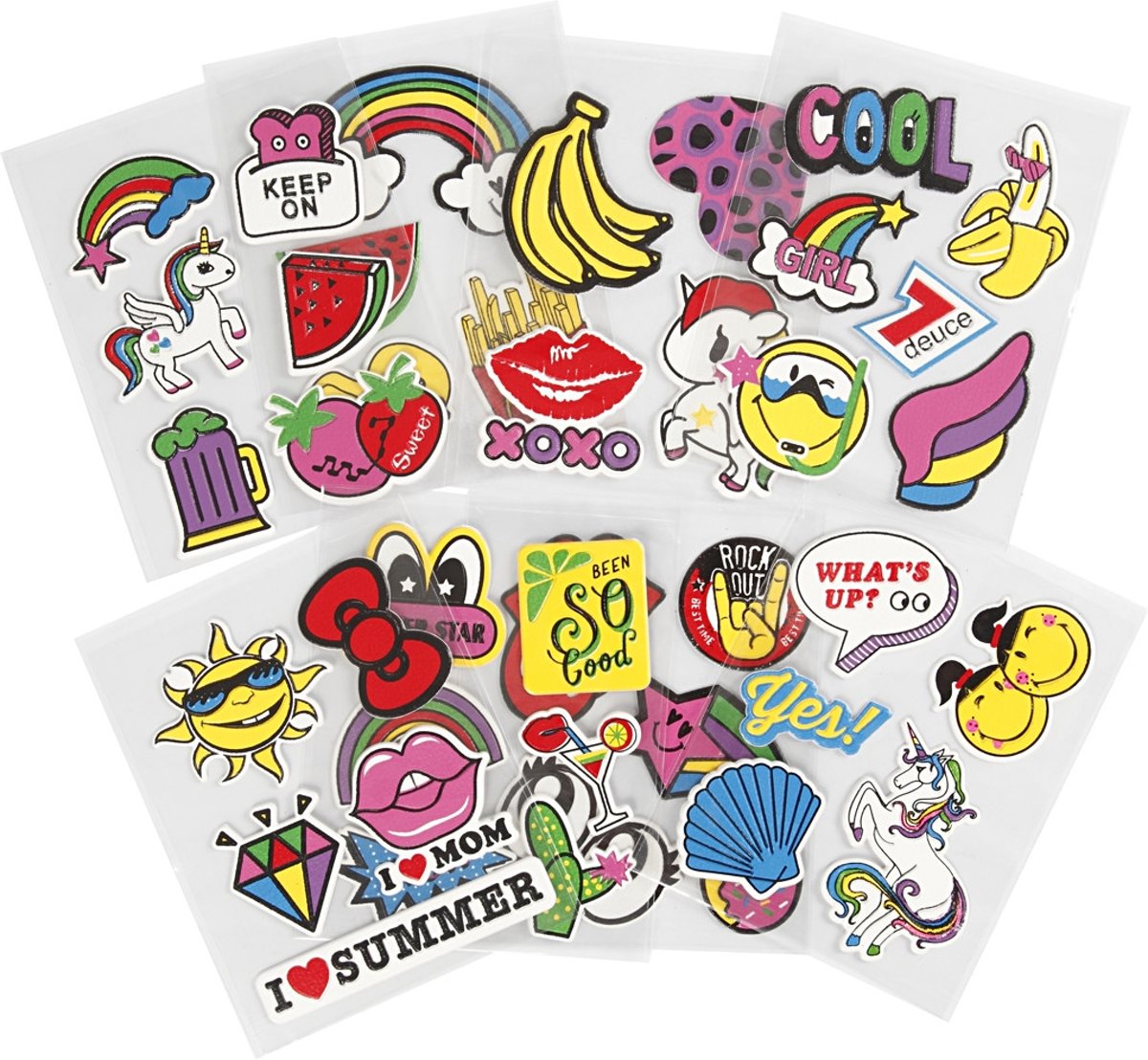 Soft Stickers , vel 12,2x17,75 cm, 8vellen [HOB-29099]